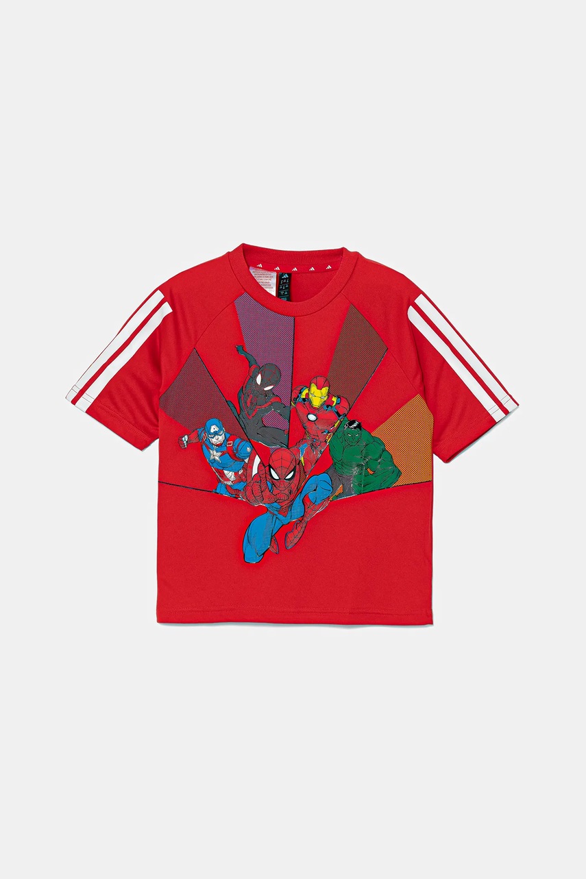 Детская футболка adidas MRVL цвет красный JF3654 Детская футболка adidas MRVL цвет красный JF3654