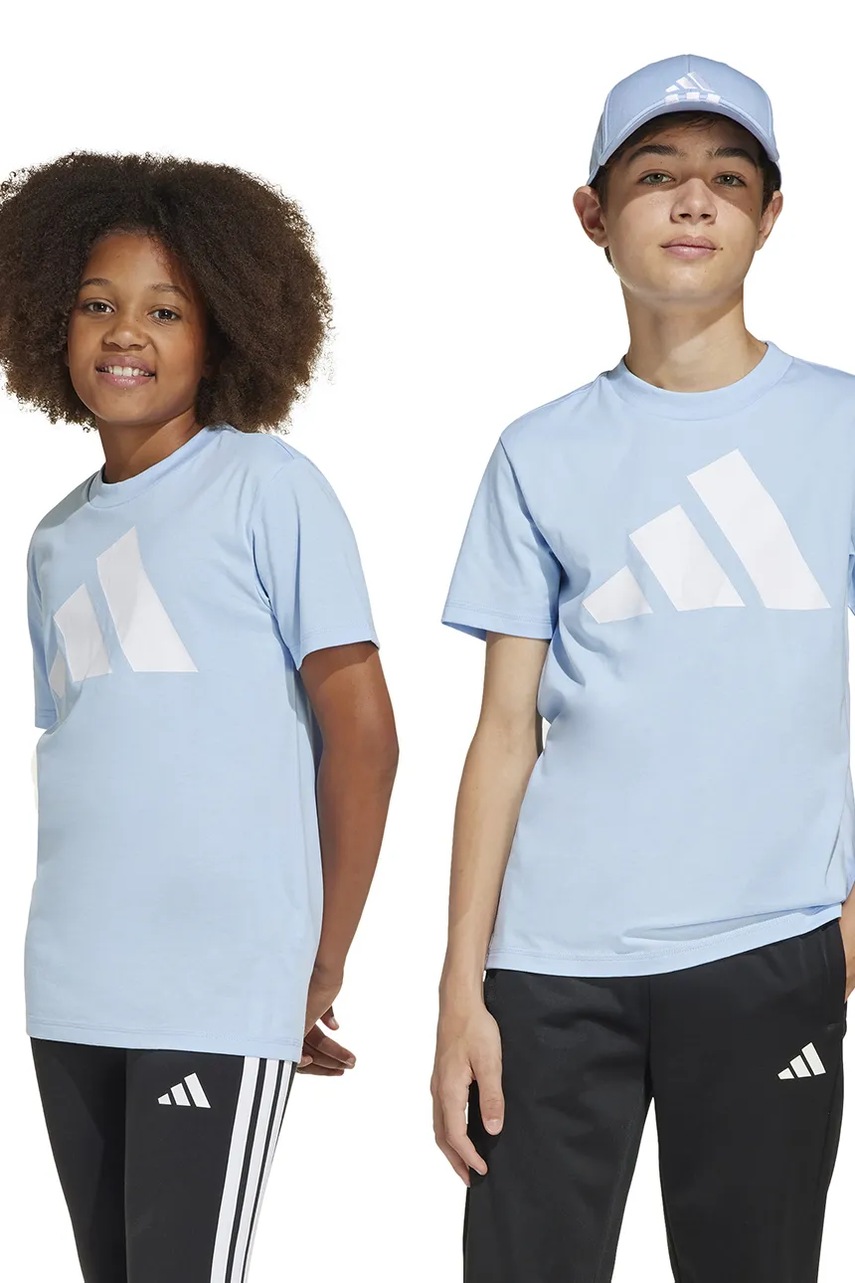 adidas tricou de bumbac pentru copii cu imprimeu, JC9665