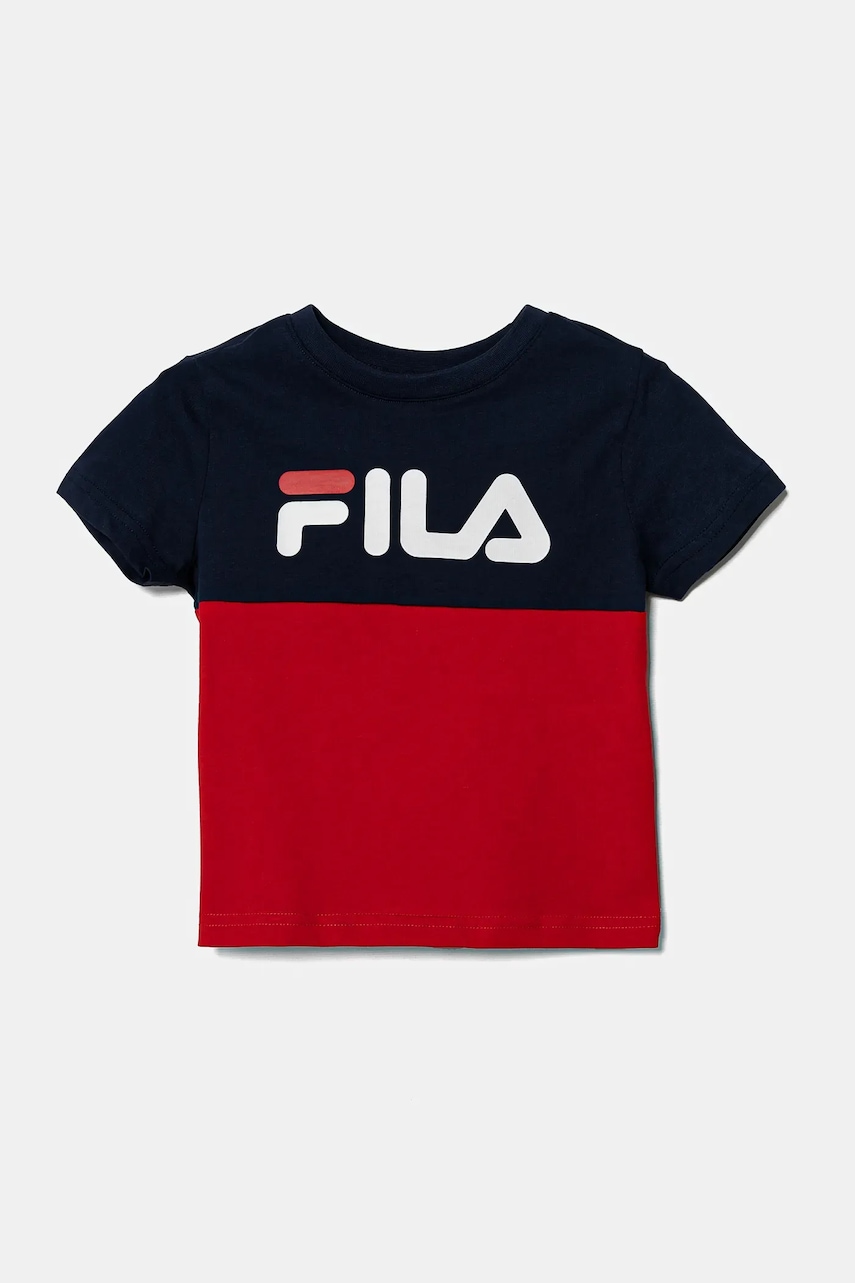 Fila tricou de bumbac pentru copii LOTTUM culoarea rosu, cu imprimeu, FAK0404