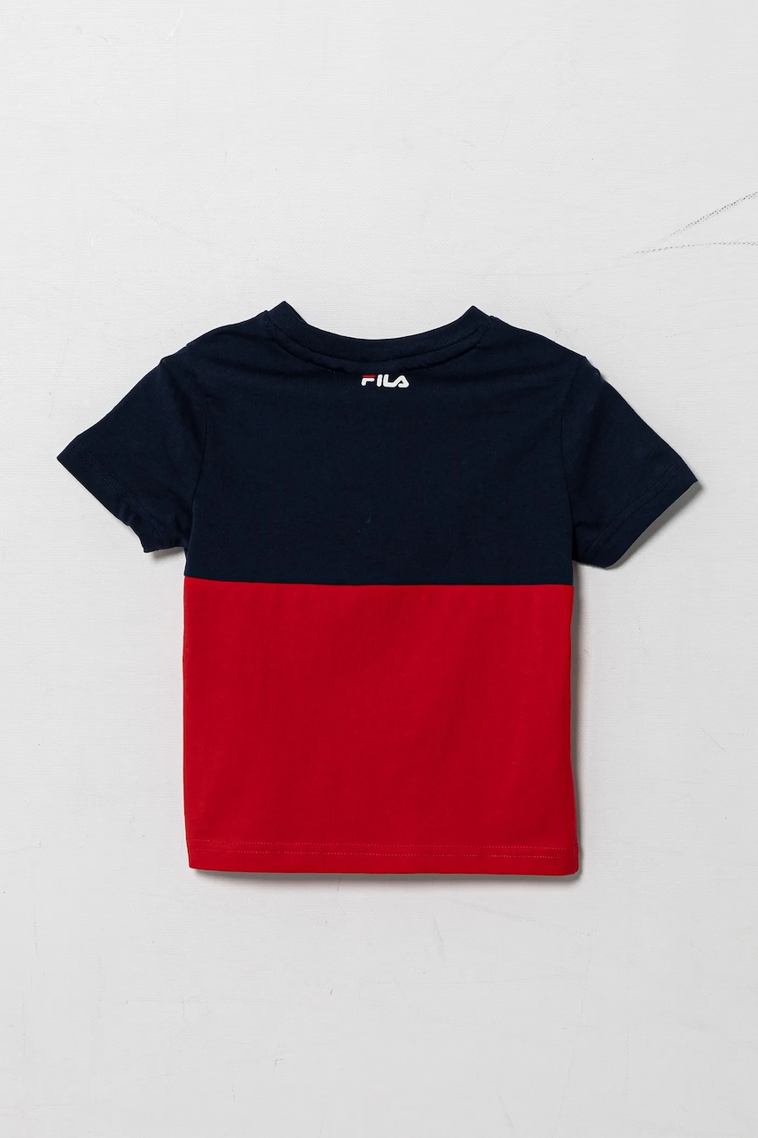 Детская хлопковая футболка Fila LOTTUM цвет красный с принтом FAK0404 Детская хлопковая футболка Fila LOTTUM цвет красный с принтом FAK0404