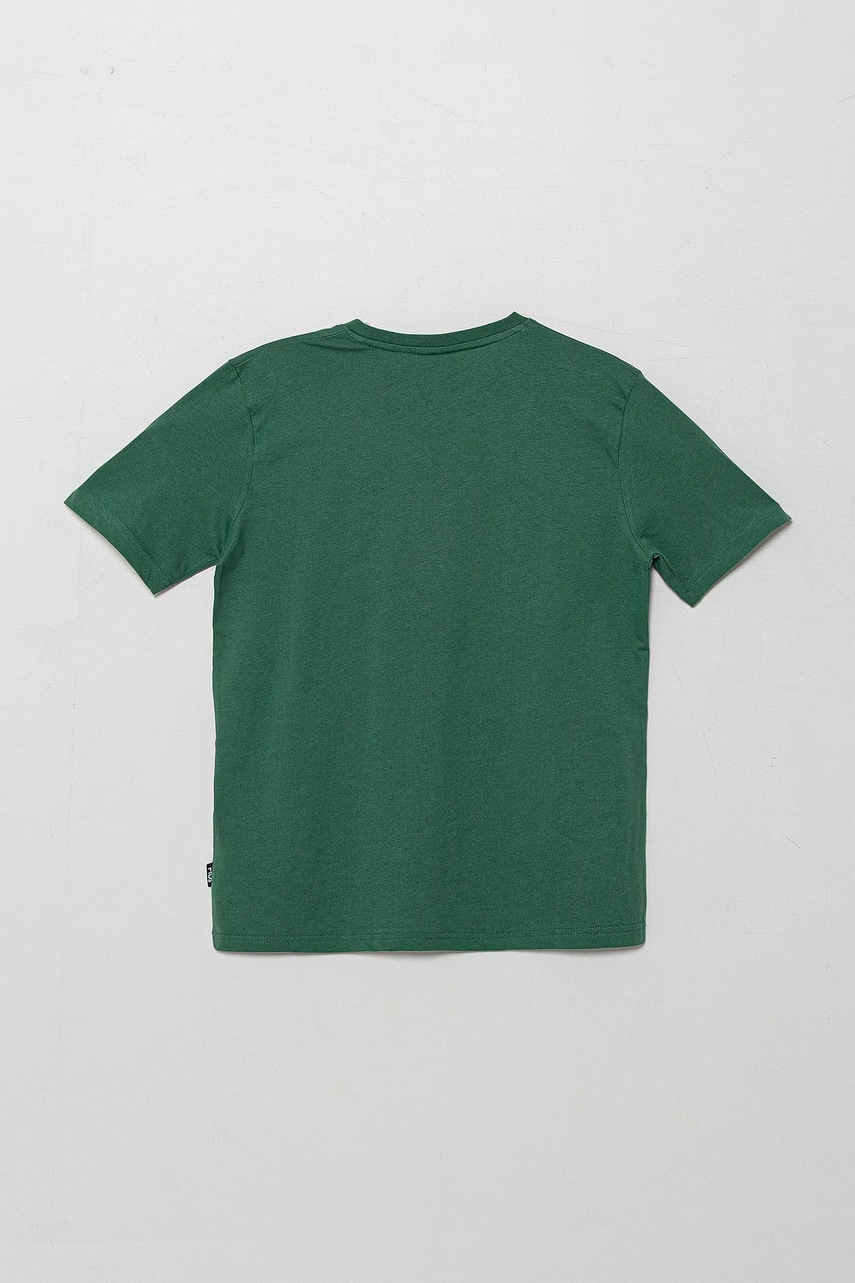 Детская хлопковая футболка Fila LOHBERG цвет зелёный с аппликацией FAT0626