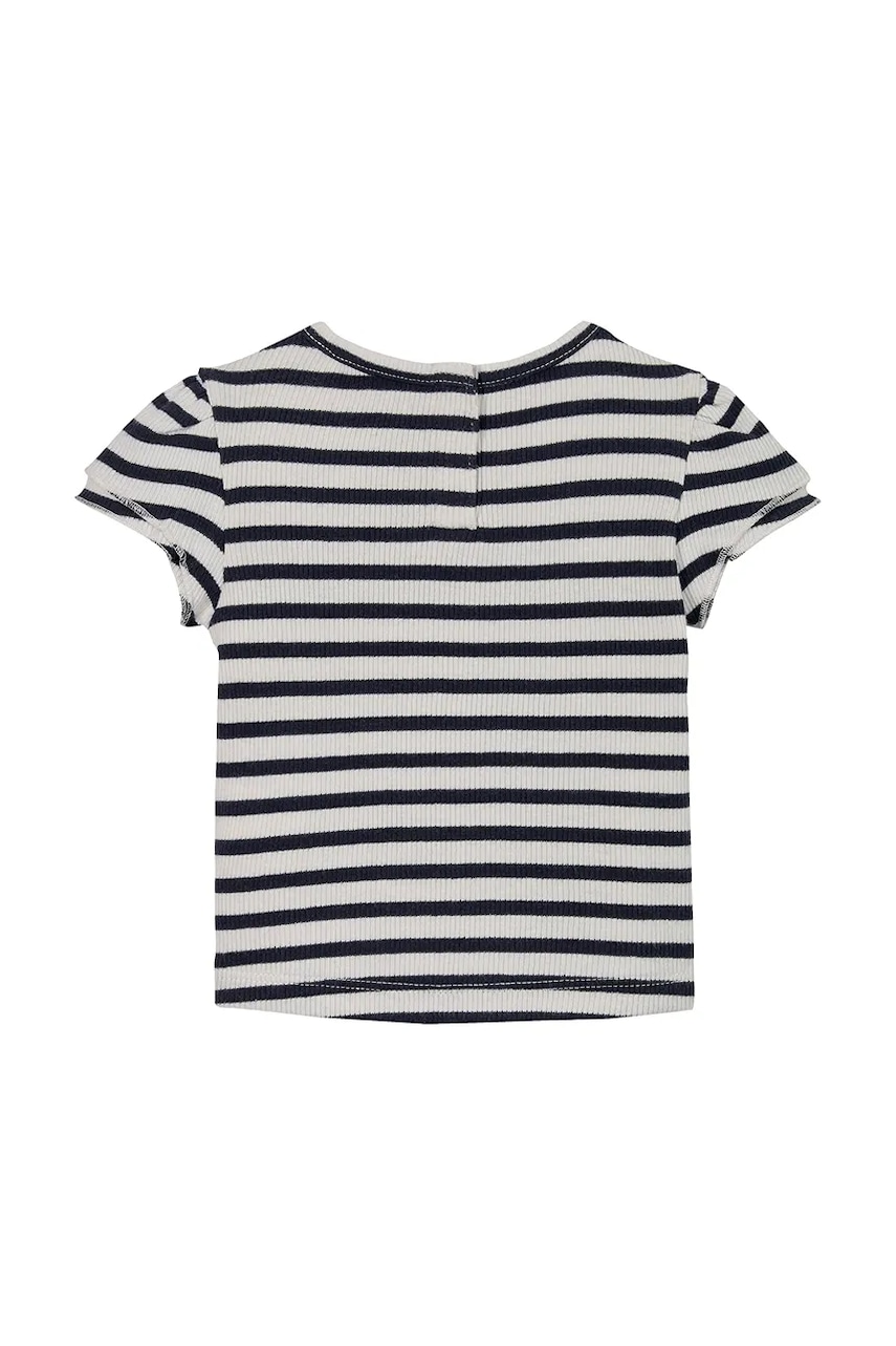 Футболка для младенцев Tommy Hilfiger цвет синий узорная KN0KN02032 Футболка для младенцев Tommy Hilfiger цвет синий узорная KN0KN02032
