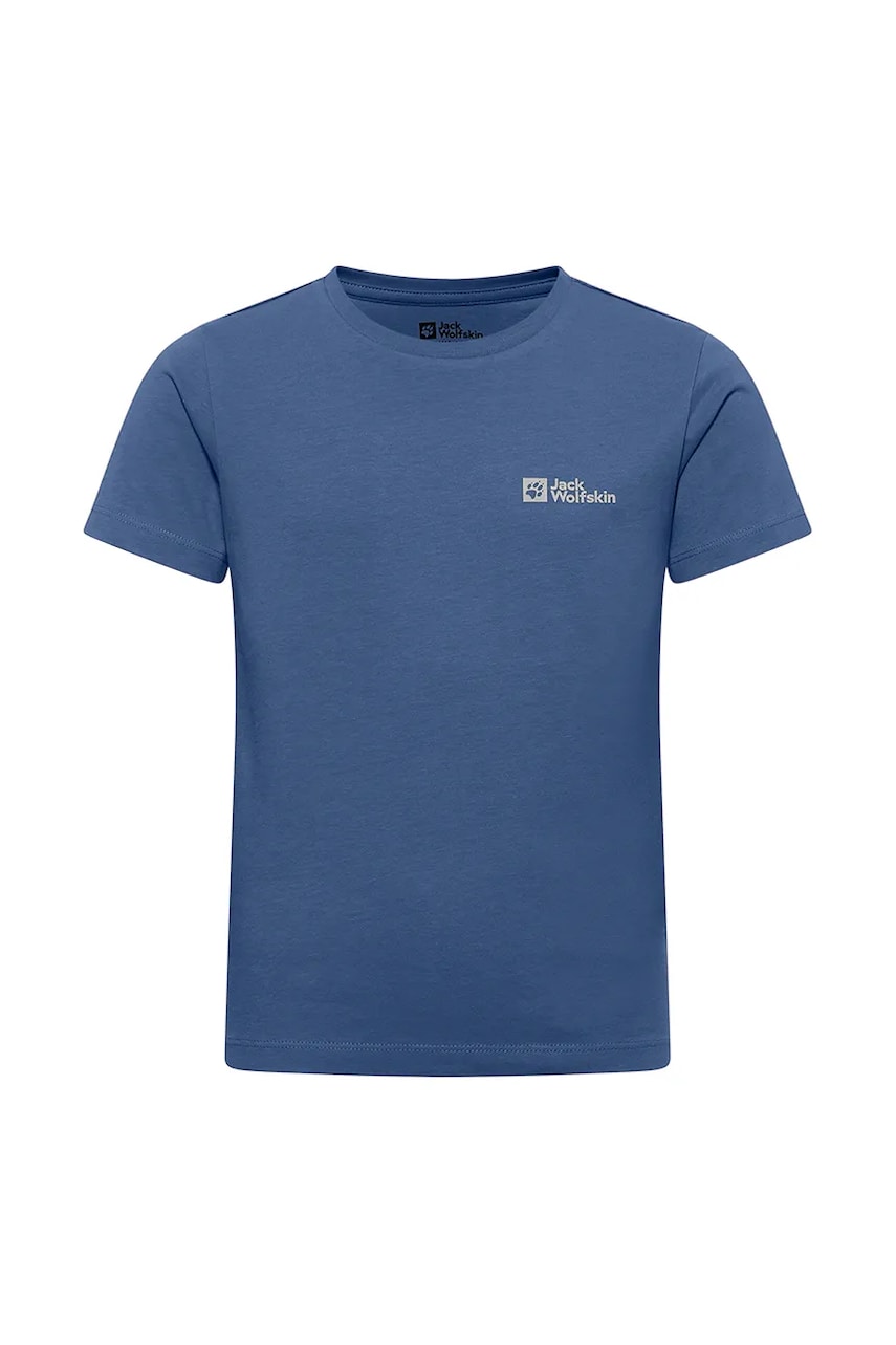 Jack Wolfskin tricou de bumbac pentru copii ESSENTIAL COTTON T K neted, A64184 Jack Wolfskin tricou de bumbac pentru copii ESSENTIAL COTTON T K neted, A64184