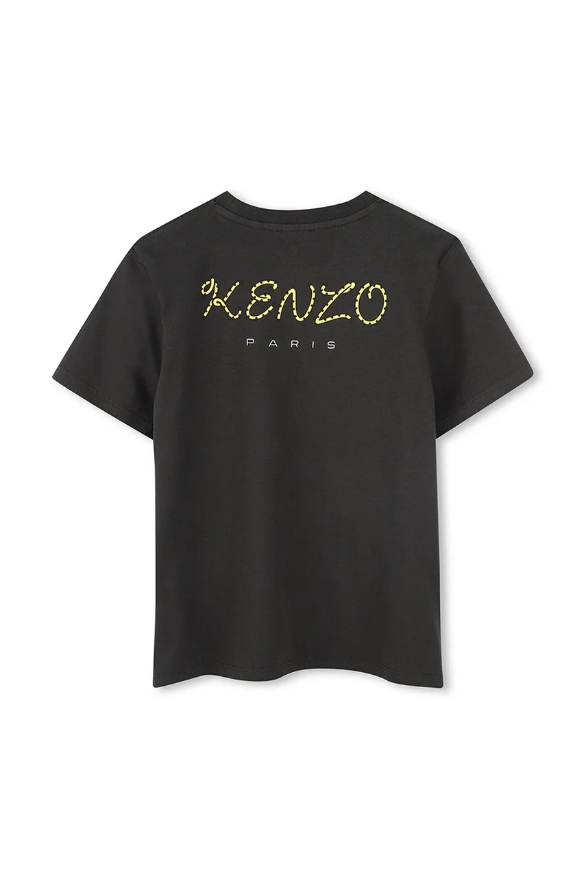 Детская хлопковая футболка Kenzo Kids с принтом K61138 Детская хлопковая футболка Kenzo Kids с принтом K61138