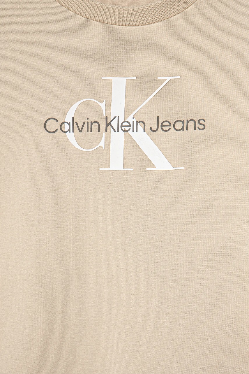 Calvin Klein Jeans gyerek póló bézs, nyomott mintás, IN0IN00001 termék 2. képe