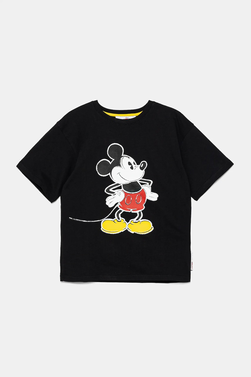 Marc Jacobs tricou de bumbac pentru copii culoarea negru, cu imprimeu, W60447 Marc Jacobs tricou de bumbac pentru copii culoarea negru, cu imprimeu, W60447