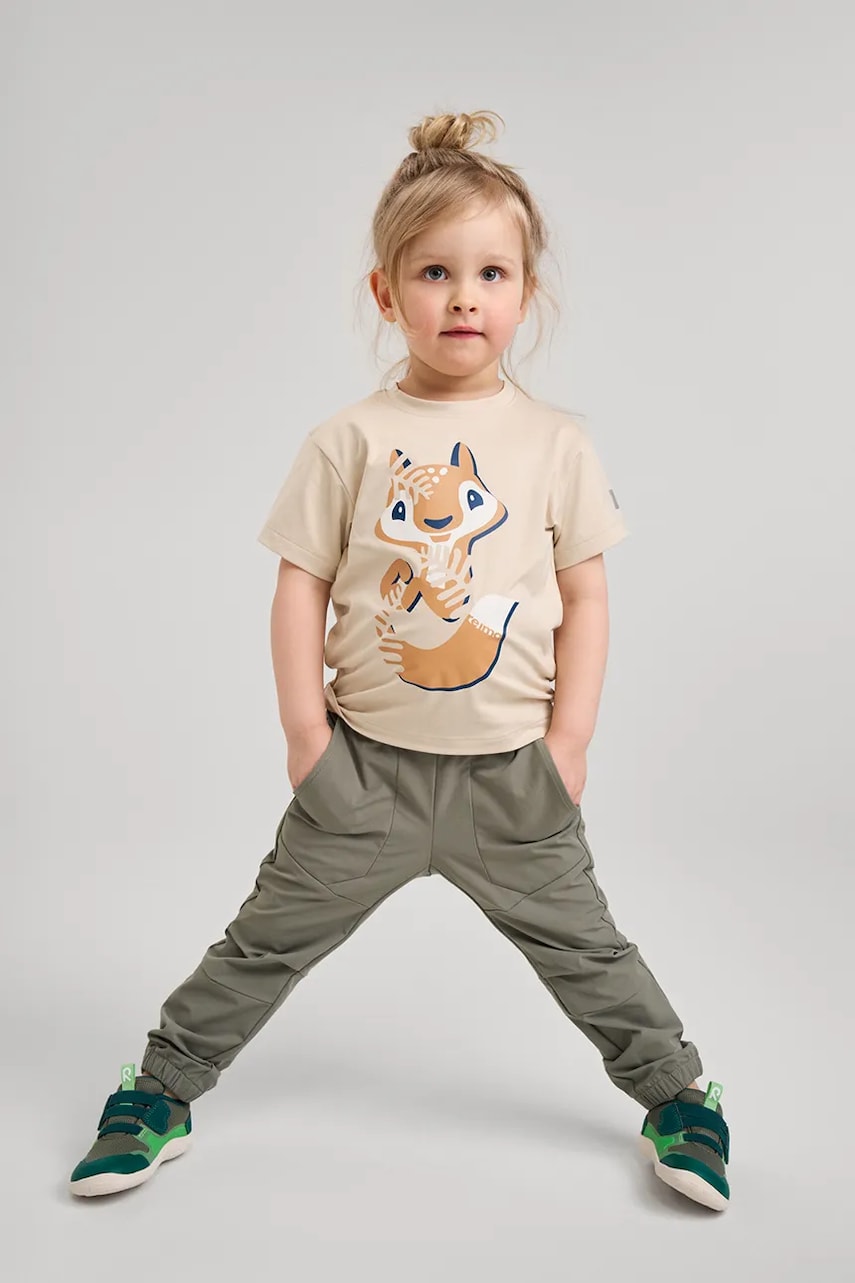 Reima tricou copii Siirto culoarea verde, cu imprimeu, 5200351A