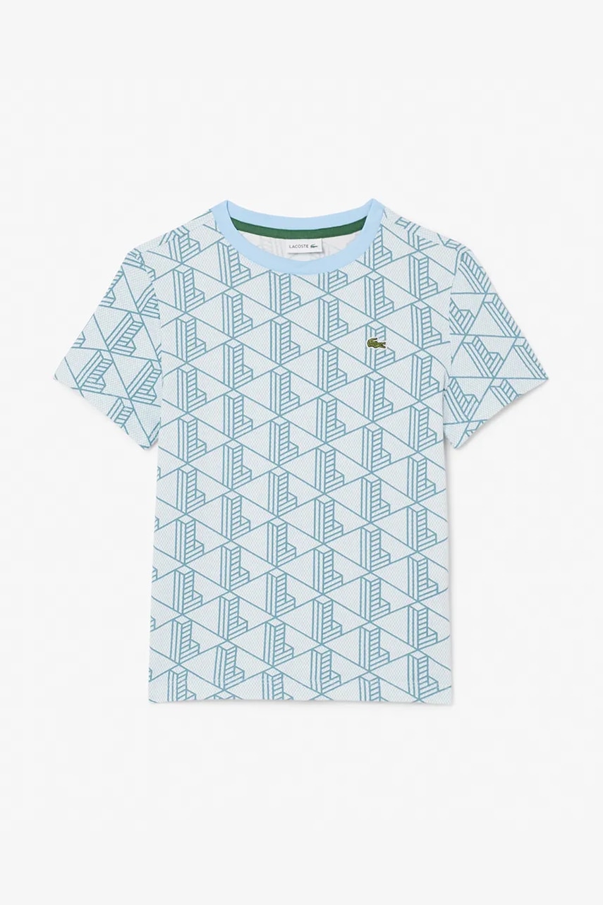 Детская хлопковая футболка Lacoste узорная TJ8411 Детская хлопковая футболка Lacoste узорная TJ8411