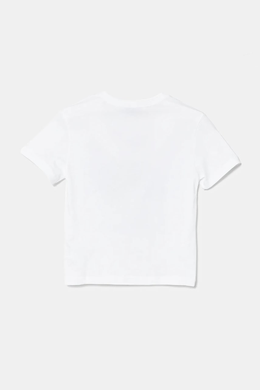 Детская хлопковая футболка United Colors of Benetton цвет белый с принтом 3X1SG10IB Детская хлопковая футболка United Colors of Benetton цвет белый с принтом 3X1SG10IB