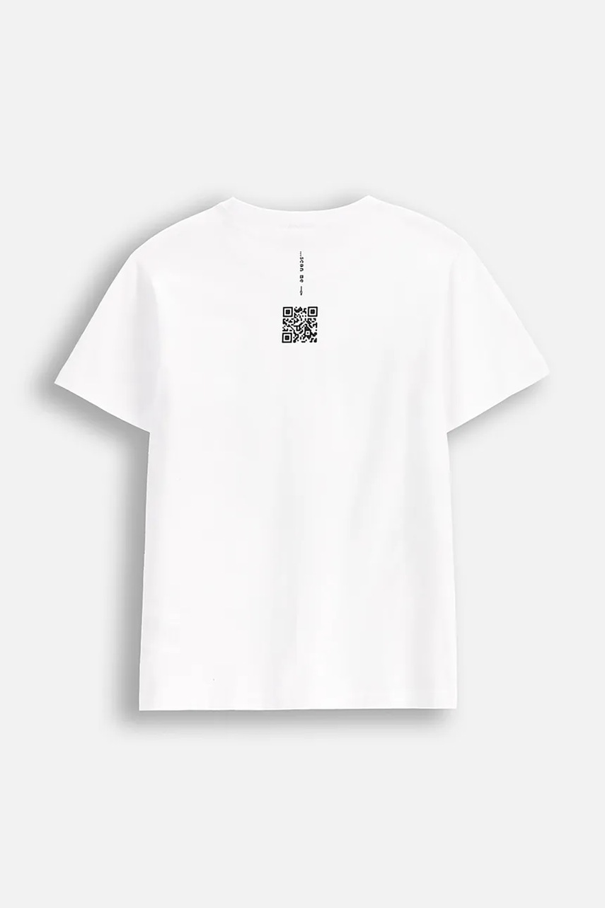 Детская футболка Coccodrillo цвет белый с принтом EVERYDAY UNISEX