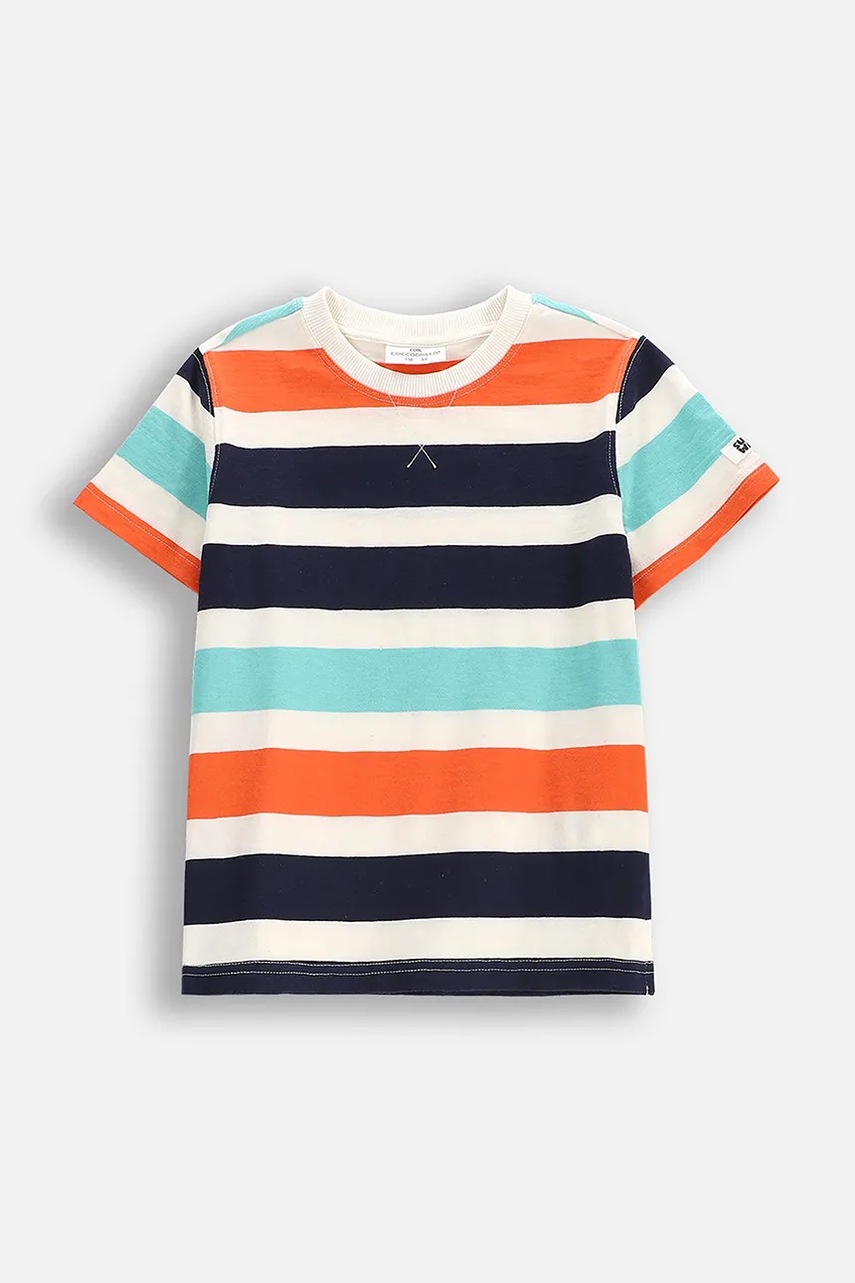 Детская хлопковая футболка Coccodrillo узор HOLIDAY SPLASH BOY KIDS