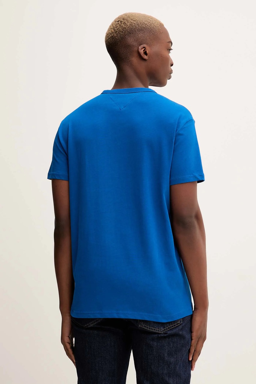 Хлопковая футболка Tommy Jeans цвет жёлтый однотонная DM0DM20322