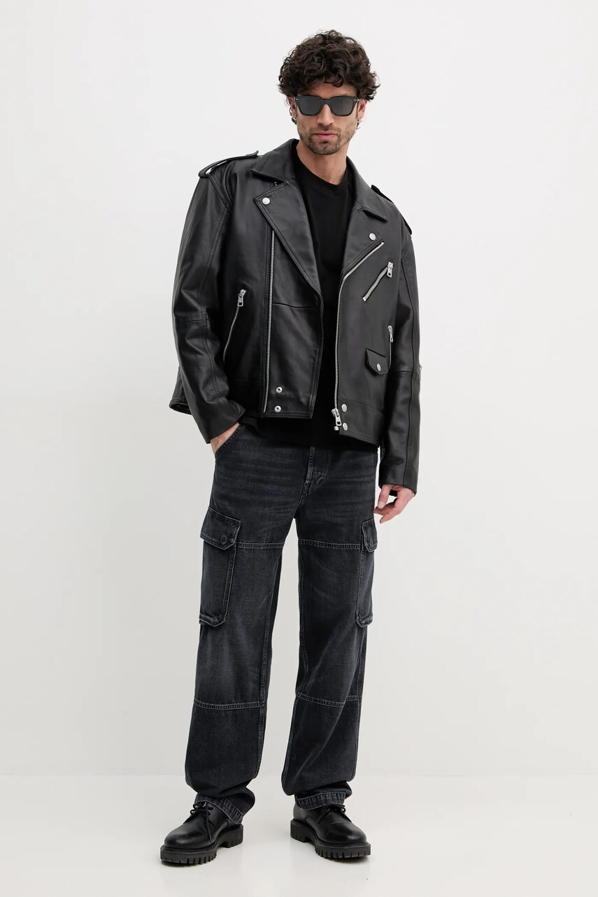 Хлопковая футболка Armani Exchange мужская цвет чёрный с принтом XM000322 AF10361 Хлопковая футболка Armani Exchange мужская цвет чёрный с принтом XM000322 AF10361