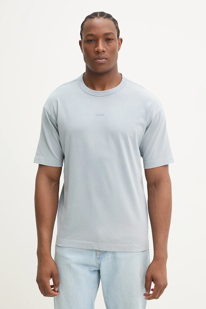 HUGO tricou din bumbac barbati, neted, 50531739