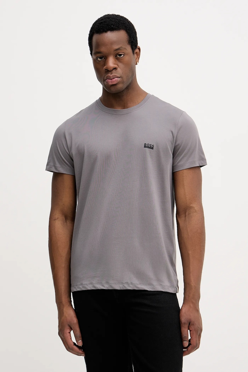 BOSS tricou din bumbac culoarea negru, uni, 50531401