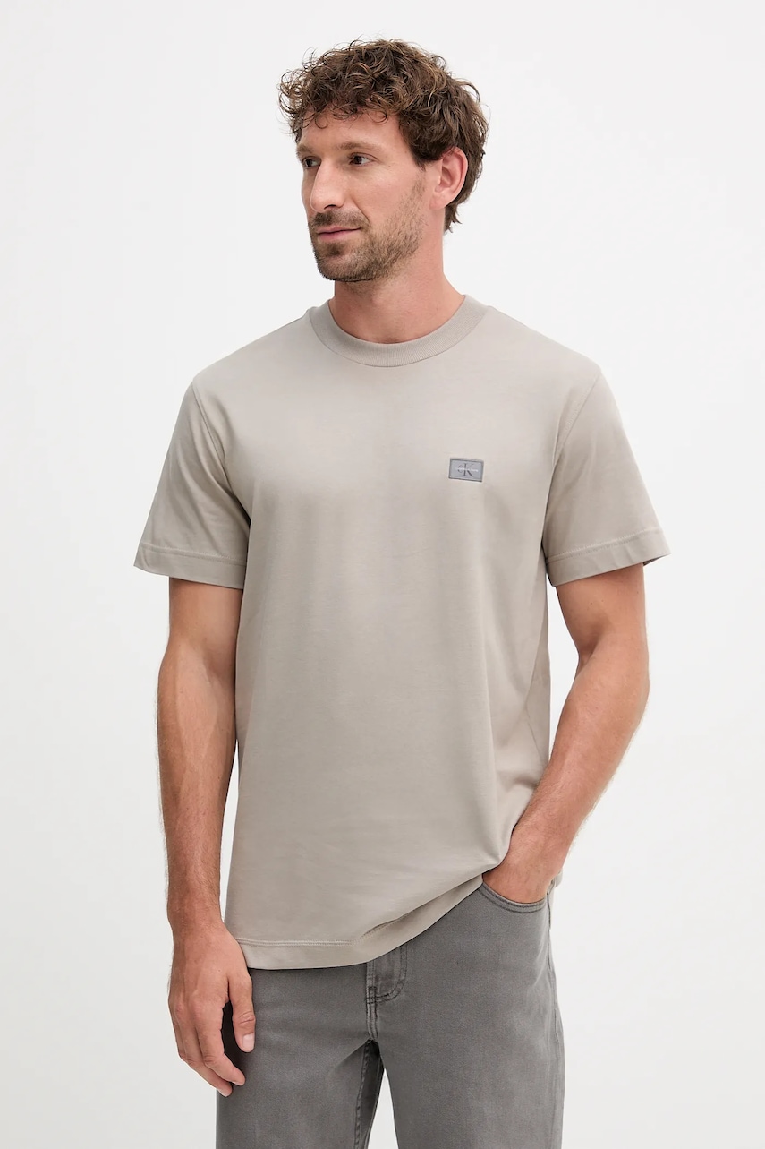 Levně Tričko Calvin Klein Jeans šedá barva, J30J327100