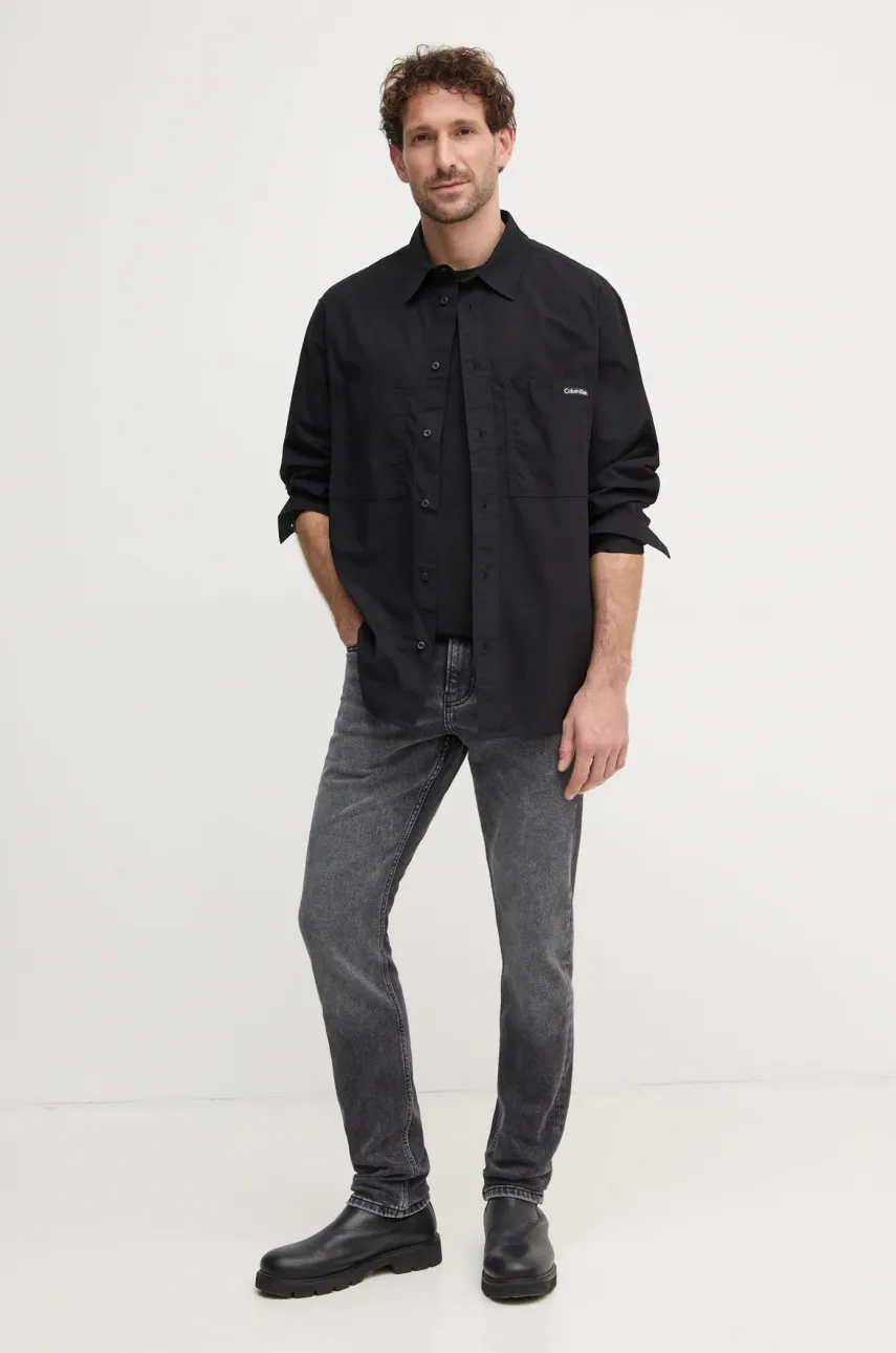 Футболка Calvin Klein Jeans мужская цвет чёрный однотонная J30J327100 Футболка Calvin Klein Jeans мужская цвет чёрный однотонная J30J327100