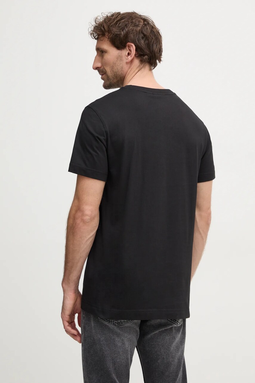 Calvin Klein Jeans t-shirt fekete, férfi, sima, J30J327100 termék 2. képe