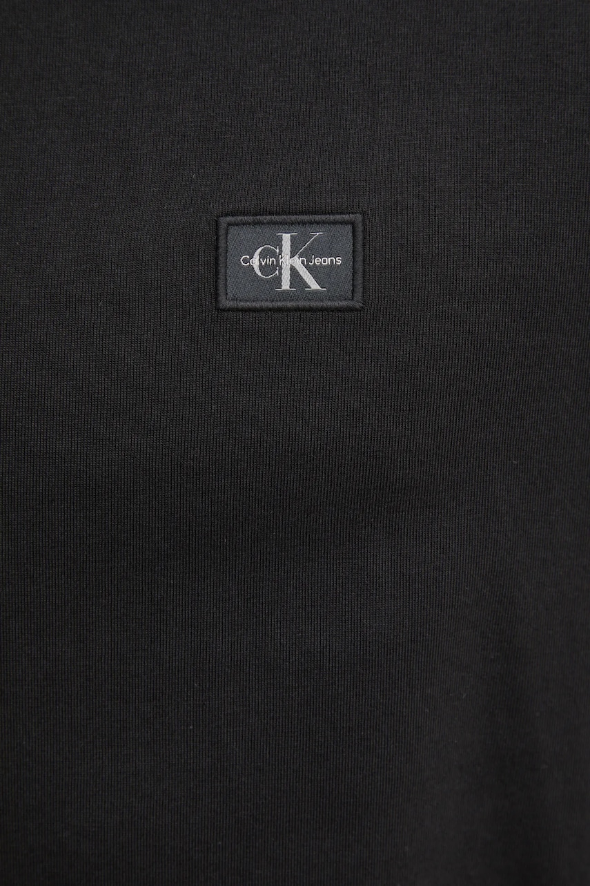 Футболка Calvin Klein Jeans чоловіча колір чорний однотонна J30J327100 