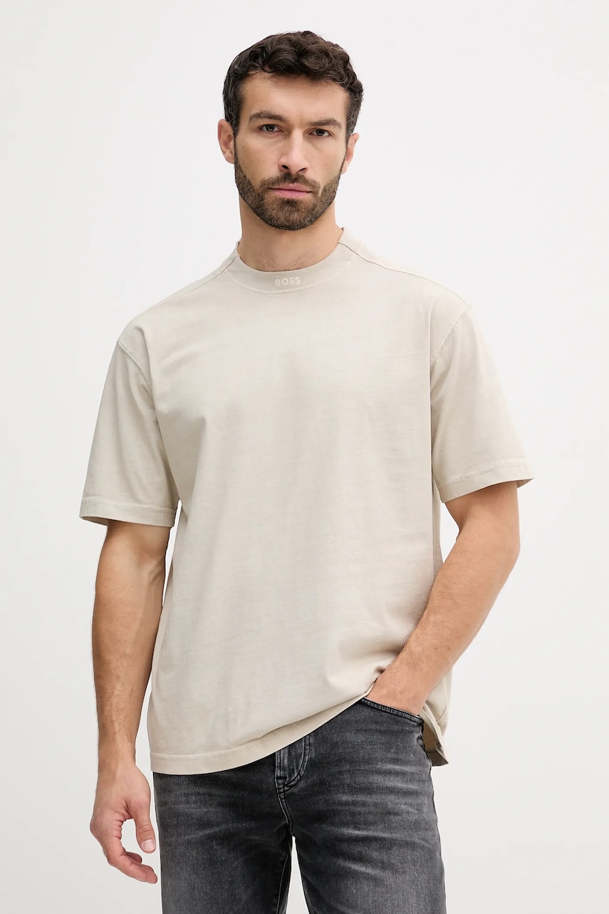 BOSS Orange tricou din bumbac uni, 50521805