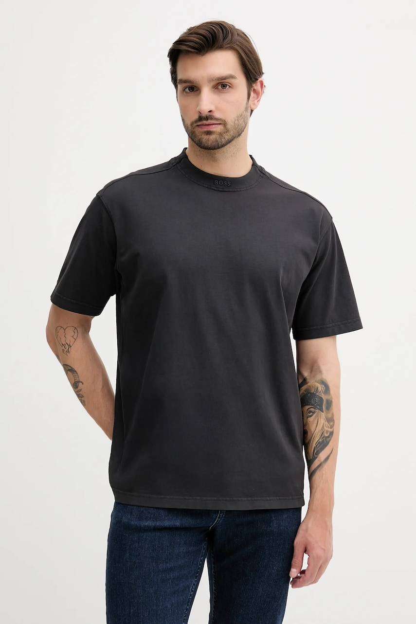 BOSS Orange tricou din bumbac uni, 50521805