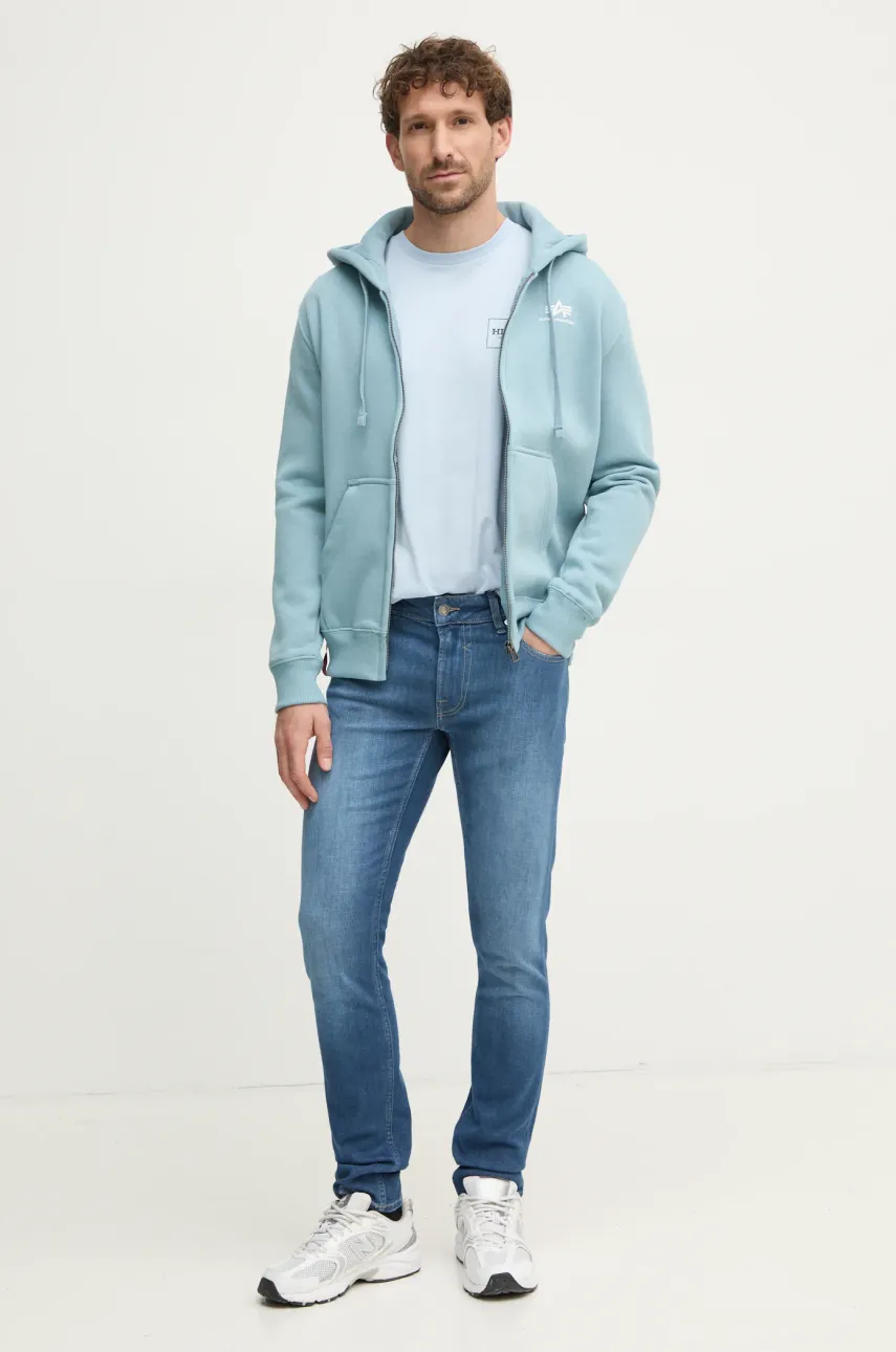 Хлопковая футболка Tommy Hilfiger мужская с принтом MW0MW37454 Хлопковая футболка Tommy Hilfiger мужская с принтом MW0MW37454