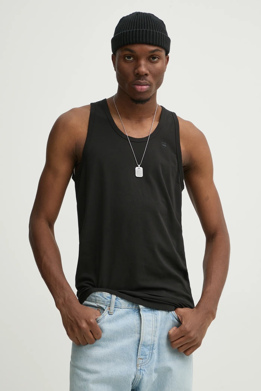 Μπλουζάκι G-Star 2-pack χρώμα: μαύρο, D25476-3310 φωτογραφία