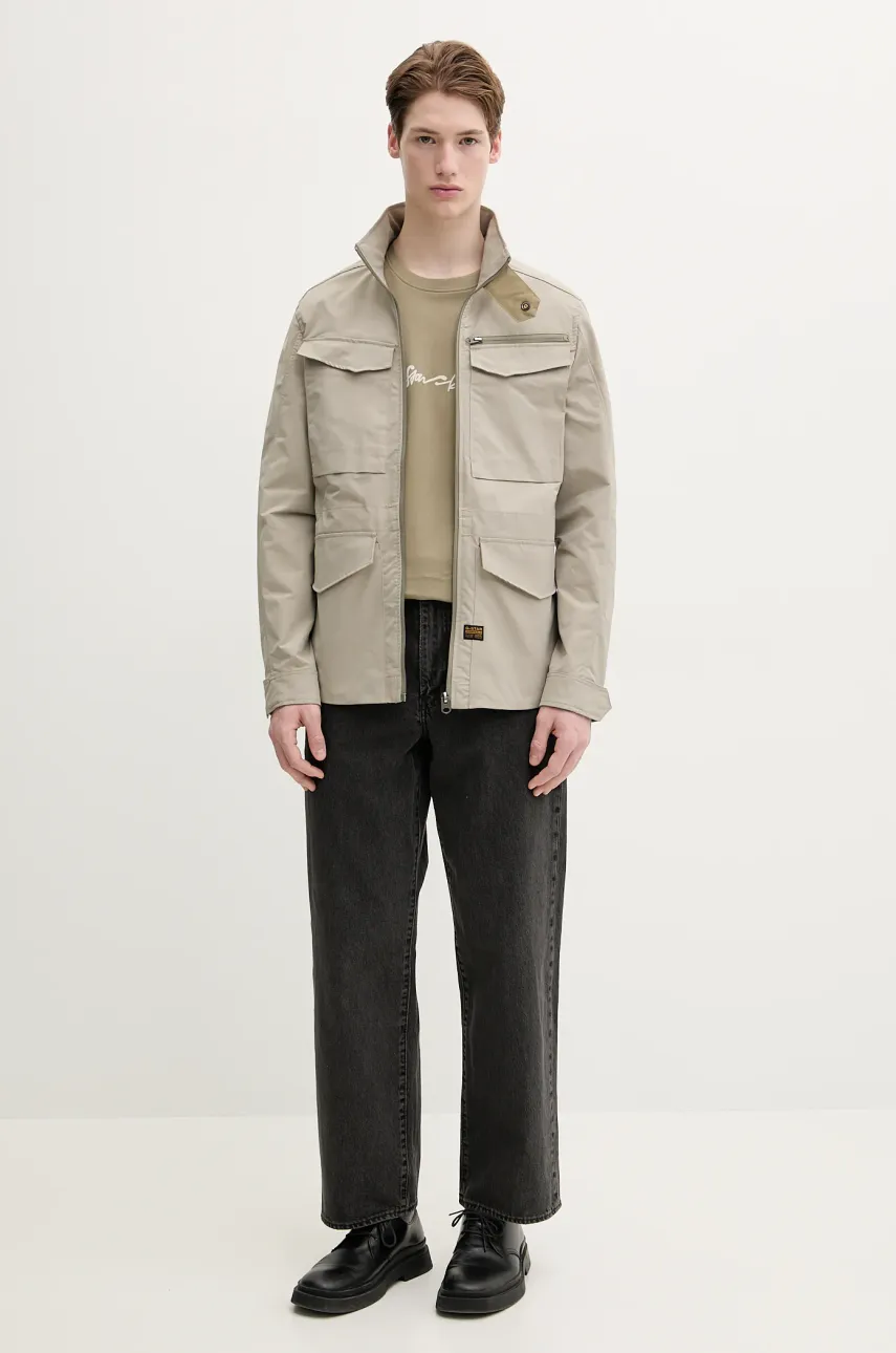 Хлопковая футболка G-Star Raw мужская цвет зелёный с принтом D25150-C812 Хлопковая футболка G-Star Raw мужская цвет зелёный с принтом D25150-C812