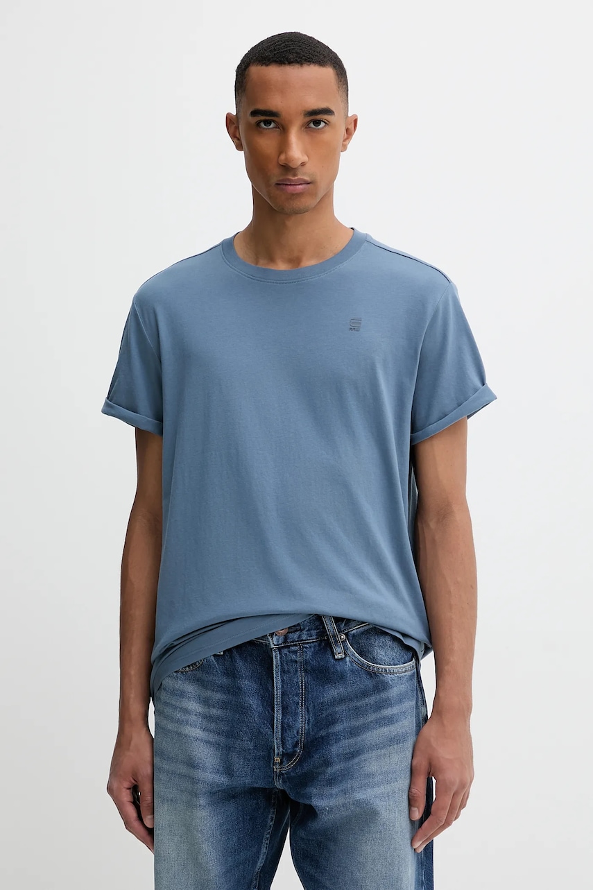 G-Star tricou din bumbac bărbați, uni, D16396-B353