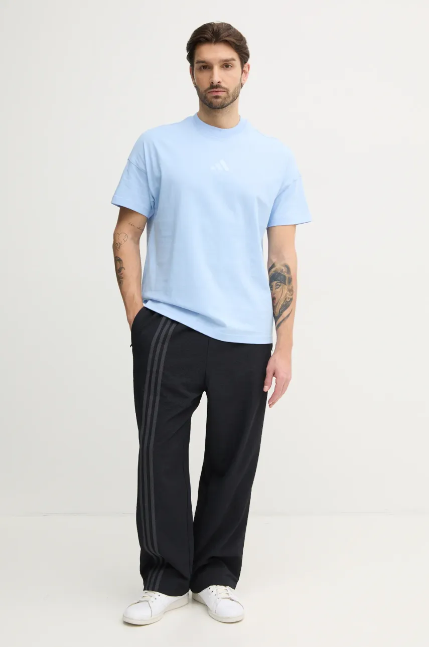Хлопковая футболка adidas ALL SZN мужская однотонная JI6404 Хлопковая футболка adidas ALL SZN мужская однотонная JI6404