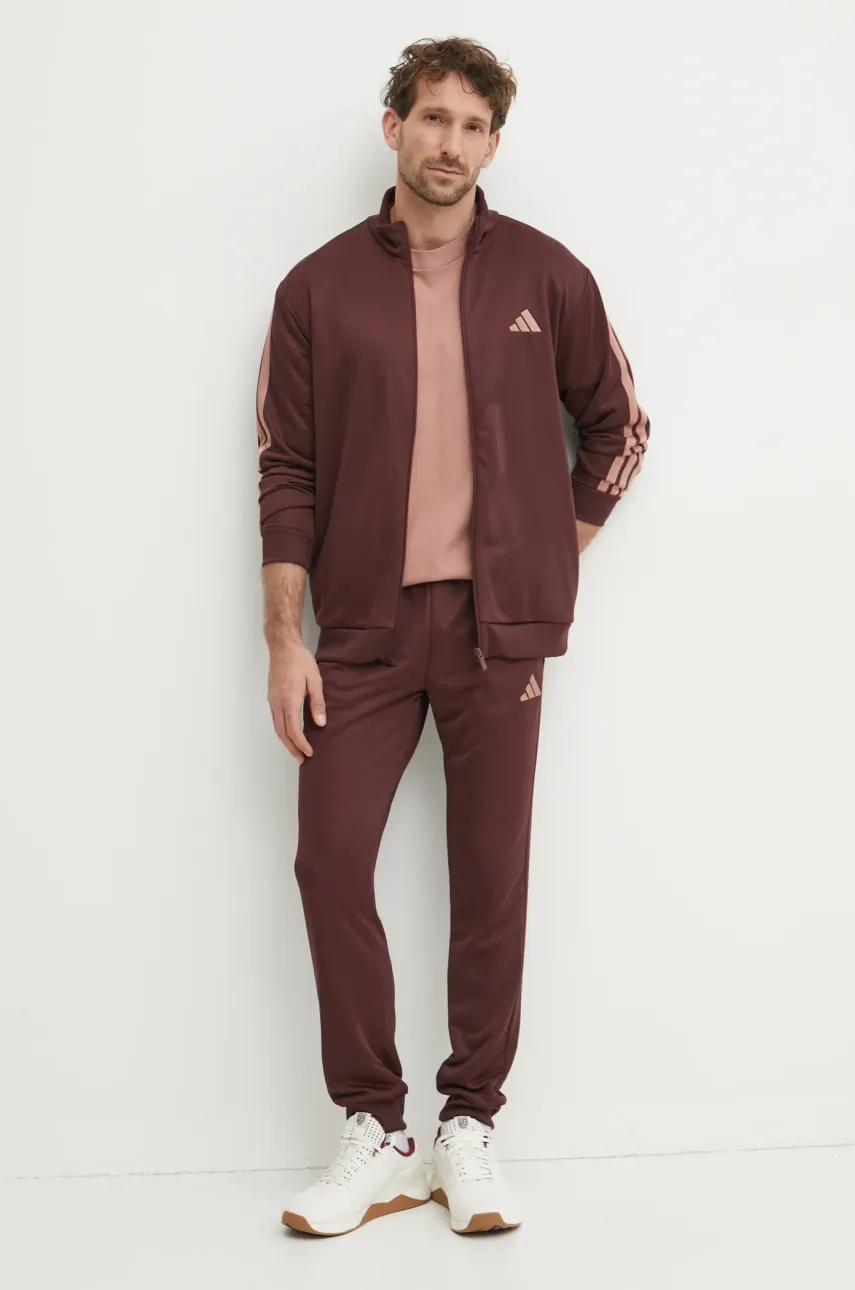 Хлопковая футболка adidas Essentials мужская цвет оранжевый с принтом JF3620 Хлопковая футболка adidas Essentials мужская цвет оранжевый с принтом JF3620