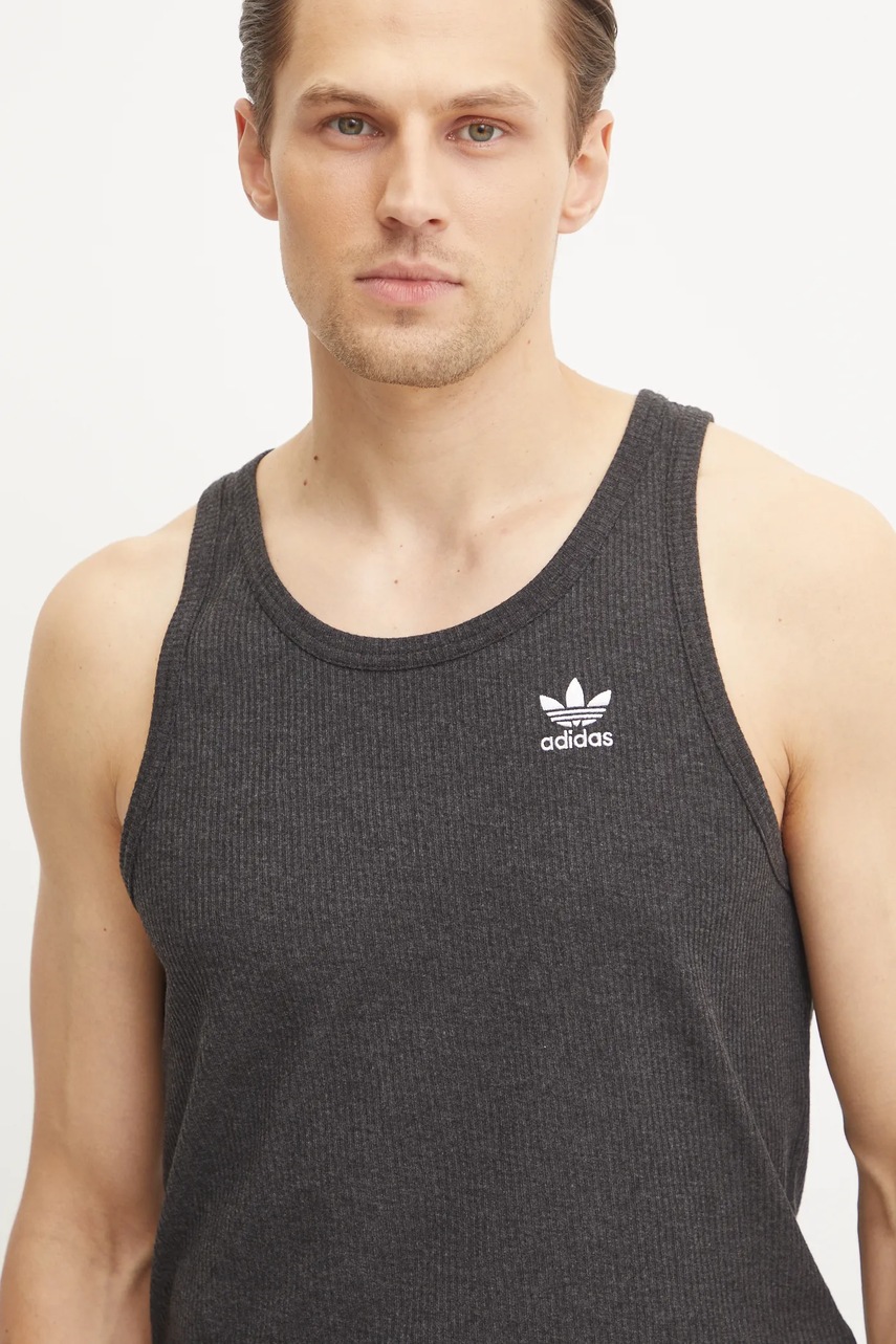 Μπλουζάκι adidas Originals Essential χρώμα: γκρι, IW5795 φωτογραφία