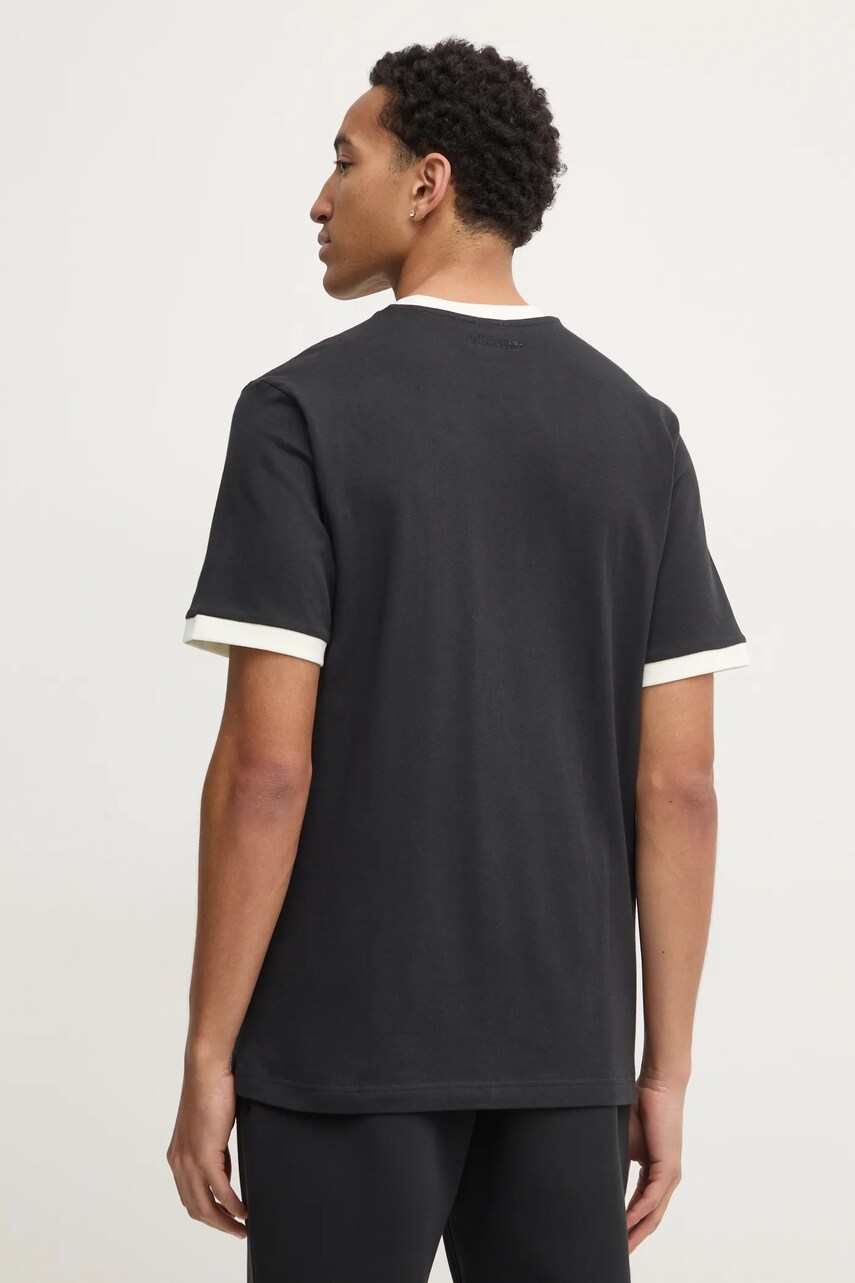 adidas Originals pamut póló SIMPLE TEE fekete, férfi, nyomott mintás, JC8372 termék 2. képe