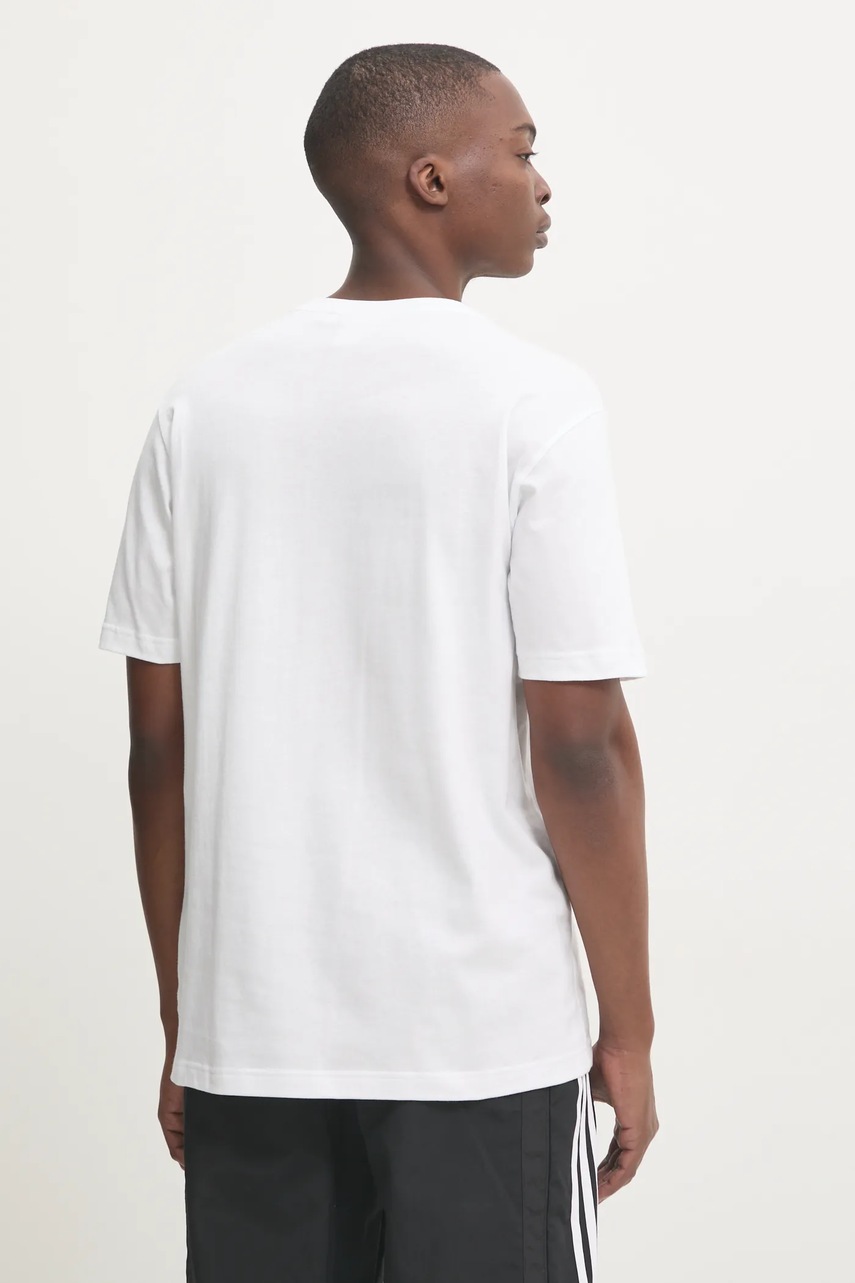 Βαμβακερό μπλουζάκι adidas Originals Adibreak ανδρικά, χρώμα: άσπρο, JD4195 φωτογραφία