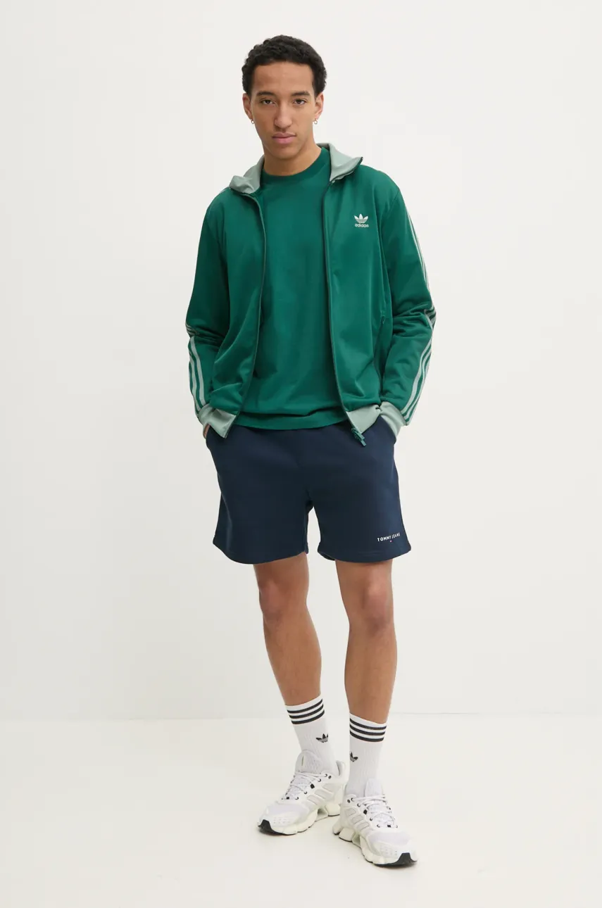 Хлопковая футболка adidas Originals Q12 TS TEE CO мужская однотонная JD0680 Хлопковая футболка adidas Originals Q12 TS TEE CO мужская однотонная JD0680