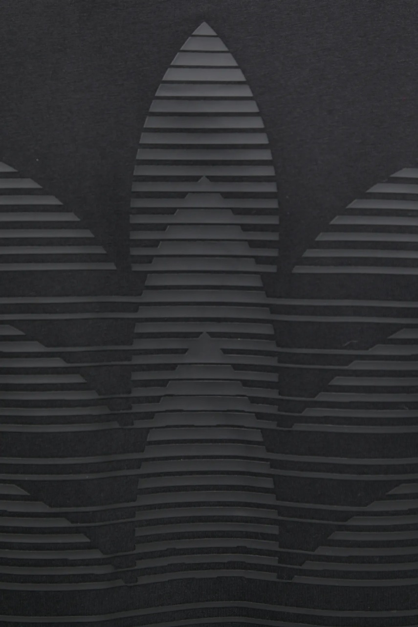 Бавовняна футболка adidas Originals Q12 TS TEE CO чоловіча колір чорний з принтом JP0193 