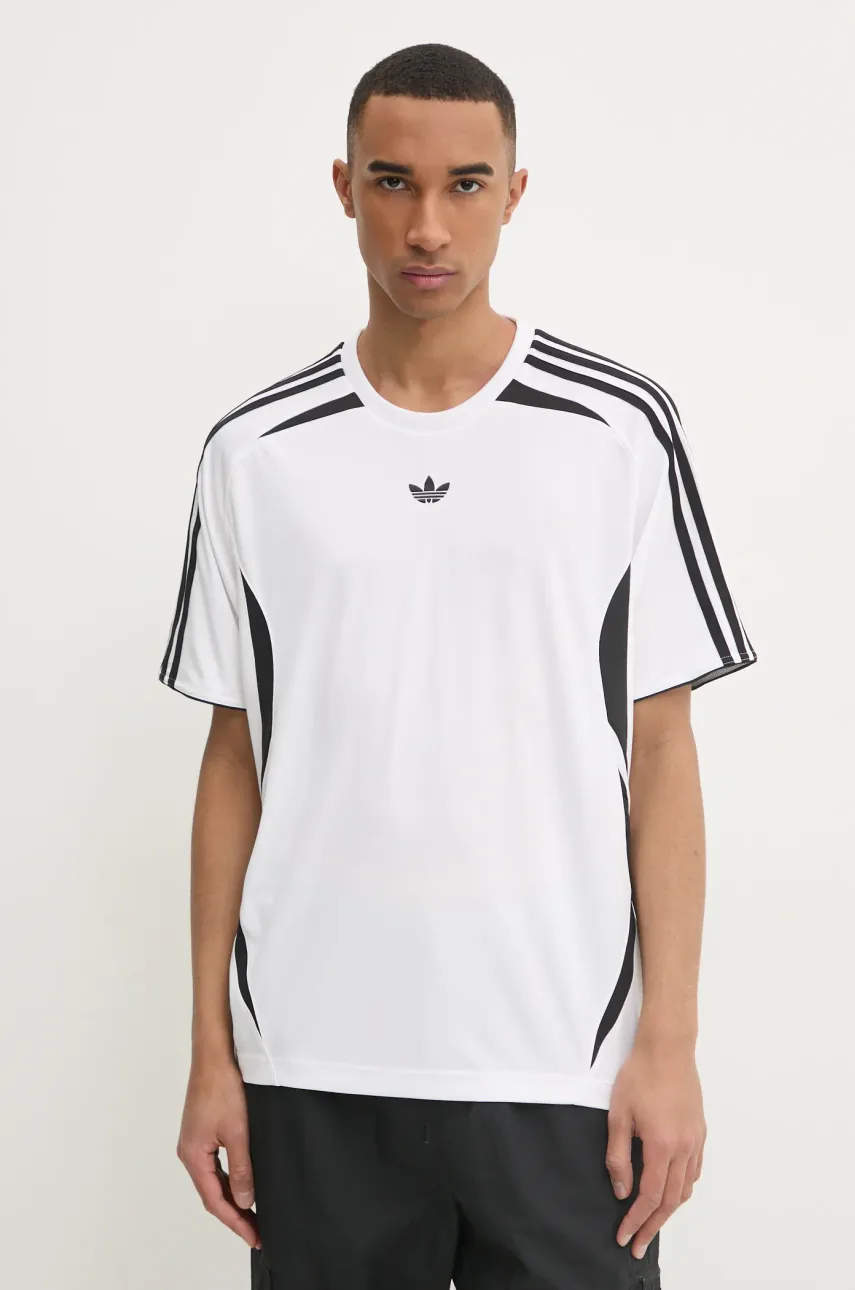 adidas Originals tricou TEAMGEIST TEE bărbați, culoarea alb, cu imprimeu, JP1113