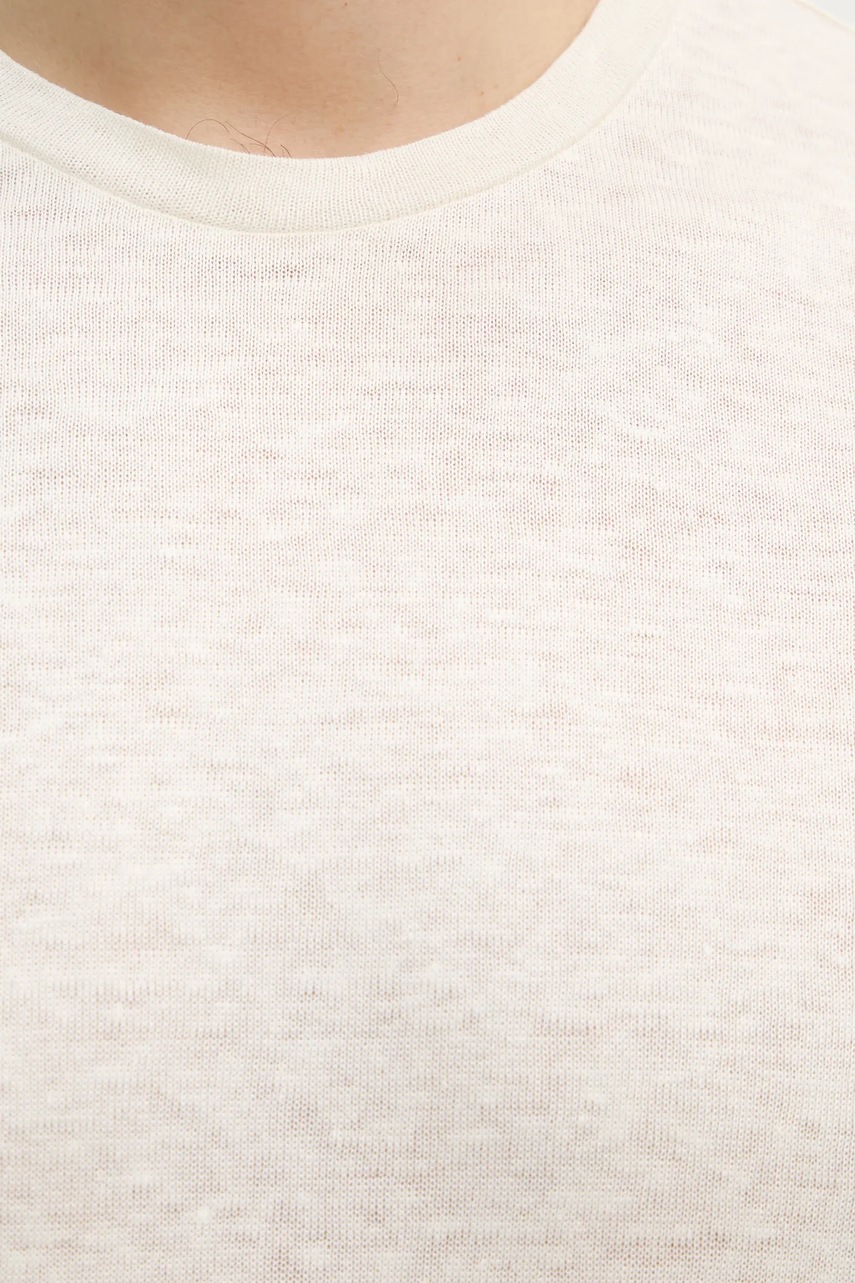 Λευκό μπλουζάκι Paul&Shark ανδρικό, χρώμα: μπεζ, 25411020 φωτογραφία