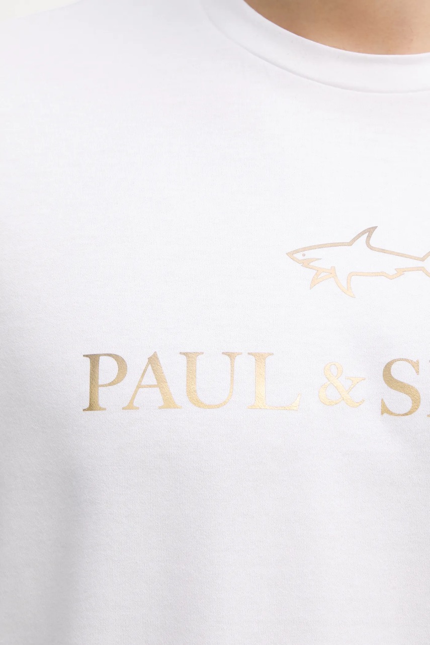 Μπλουζάκι Paul&Shark χρώμα: άσπρο, C0P1239 φωτογραφία