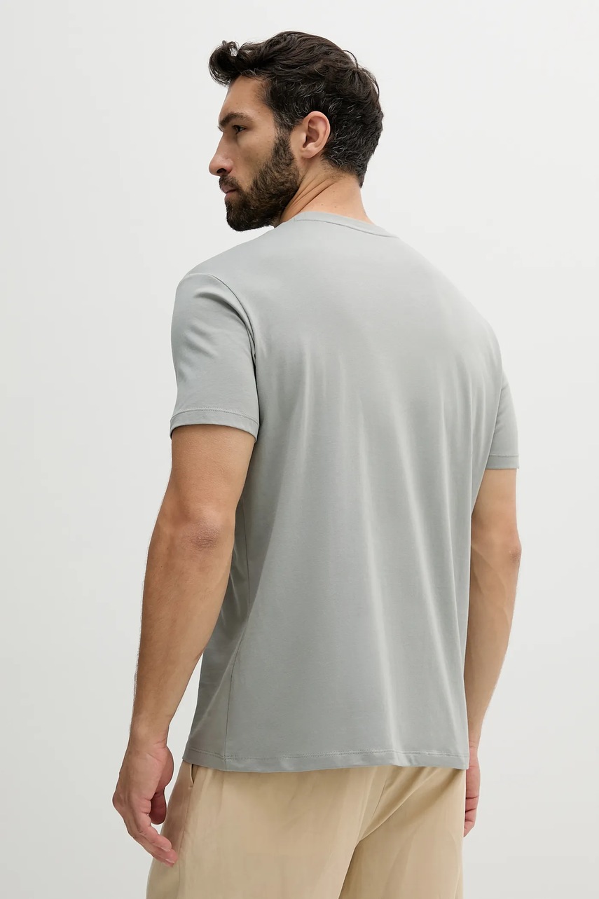 Хлопковая футболка Armani Exchange цвет зелёный с аппликацией XM000552 AF10356