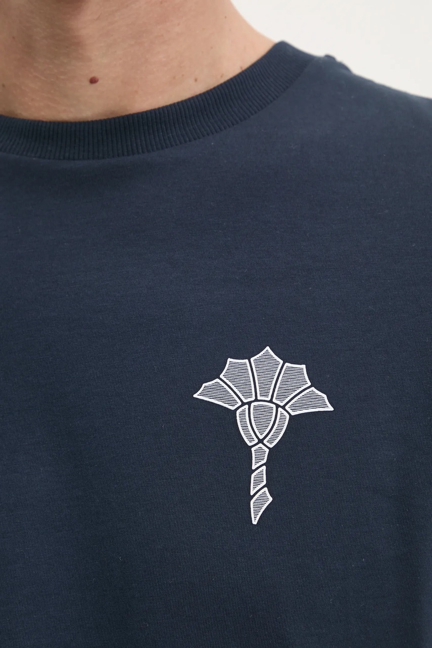 Βαμβακερό μπλουζάκι Joop! ανδρικό, χρώμα: ναυτικό μπλε, 30044674 φωτογραφία