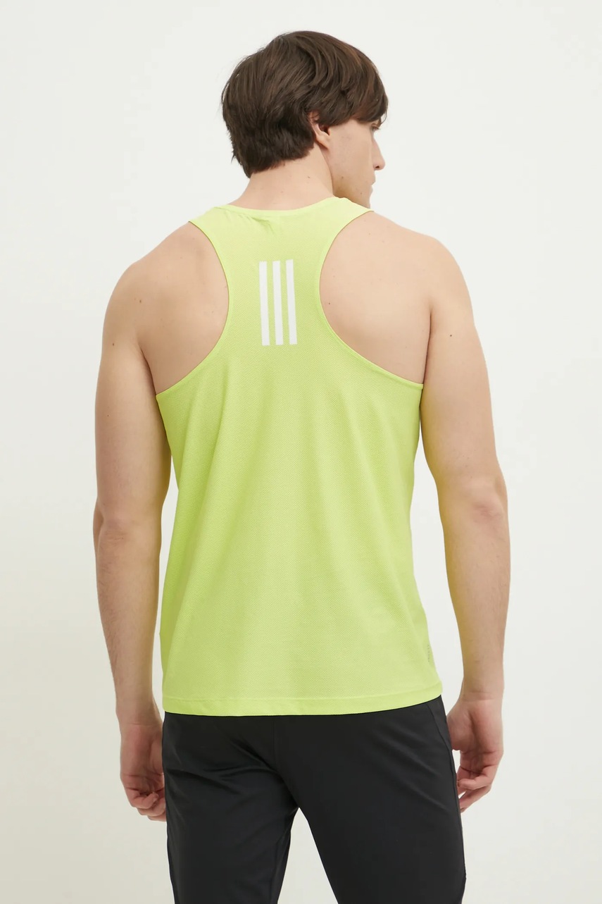 Μπλουζάκι για τρέξιμο adidas Performance Own The Run χρώμα: πράσινο, IV5437 φωτογραφία