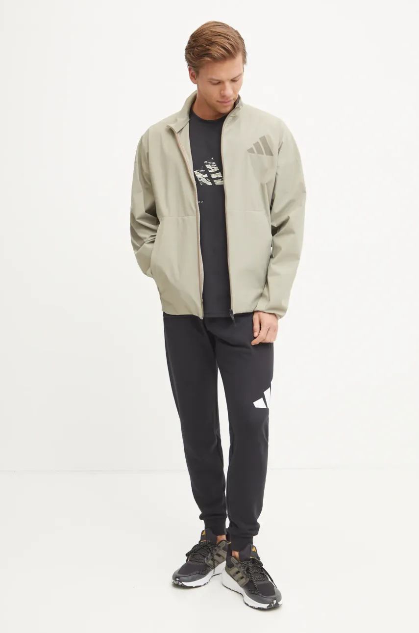 Футболка для тренинга adidas Performance Box Logo цвет чёрный с принтом JD8231 Футболка для тренинга adidas Performance Box Logo цвет чёрный с принтом JD8231