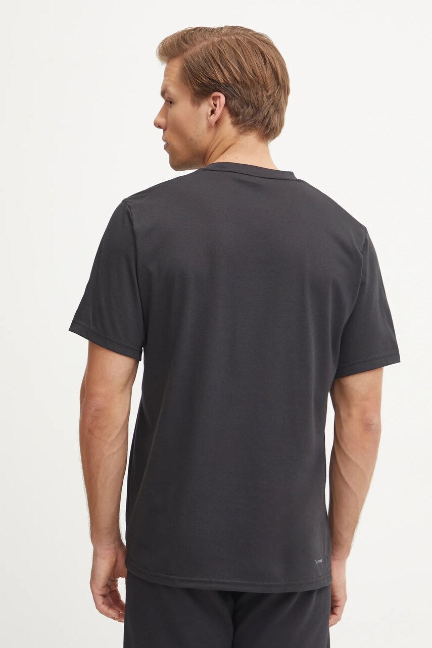 adidas Performance edzős póló Box Logo fekete, nyomott mintás, JD8231 termék 2. képe