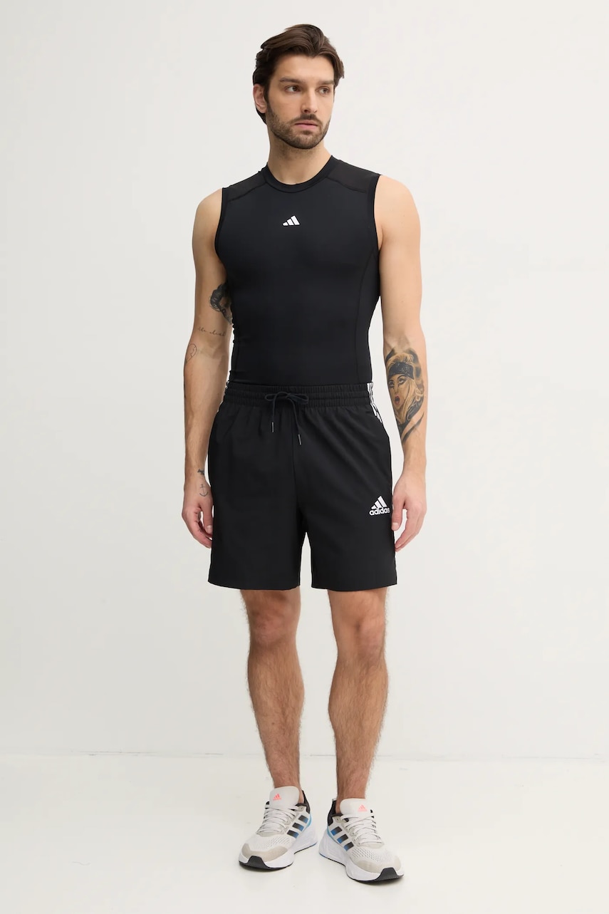 Футболка для тренинга adidas Performance Techfit цвет чёрный JE6694 Футболка для тренинга adidas Performance Techfit цвет чёрный JE6694