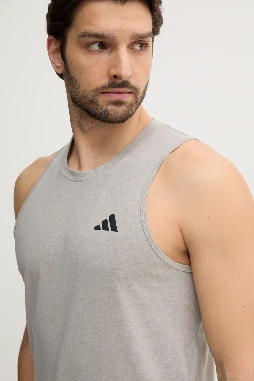 Μπλουζάκι προπόνησης adidas Performance Train Essentials χρώμα: γκρι, IC6950 φωτογραφία