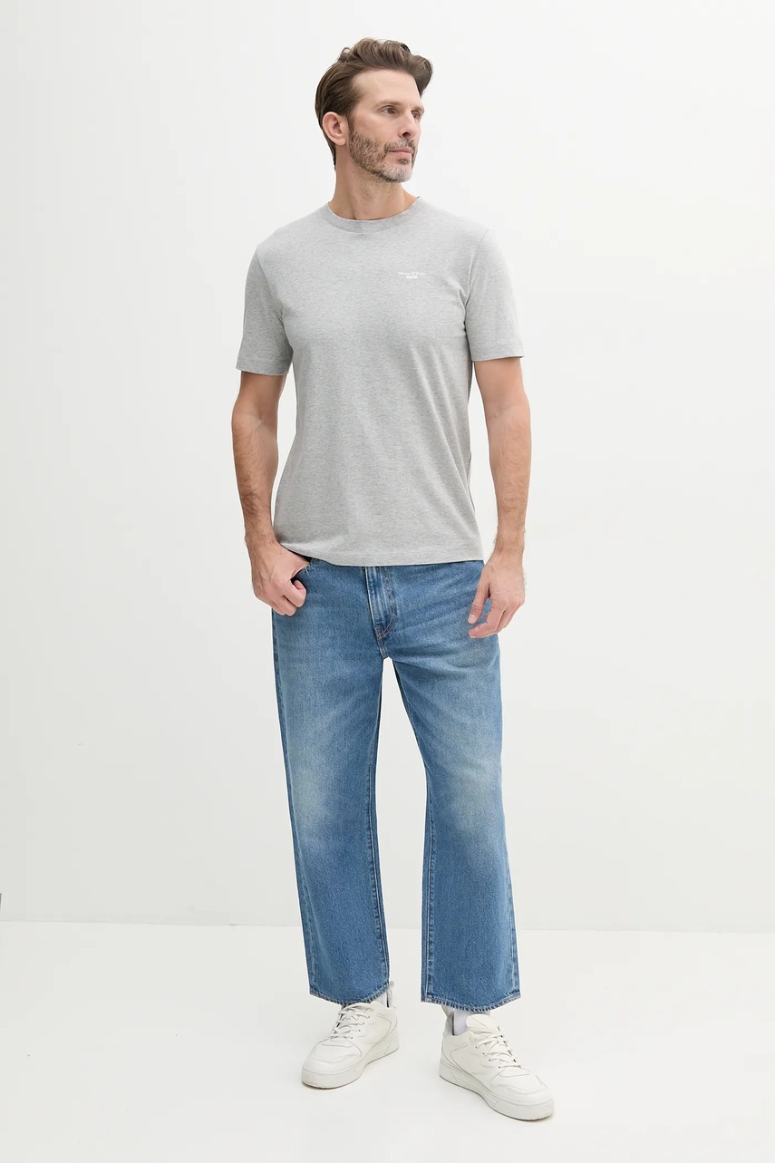 Βαμβακερό μπλουζάκι Marc O'Polo 2-pack ανδρικό, χρώμα: μαύρο, 5000006181 φωτογραφία