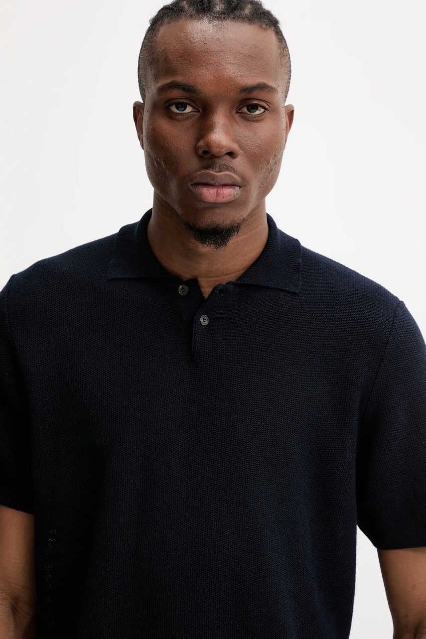 Πόλο με μείγμα με λινό A.P.C. polo jay φωτογραφία