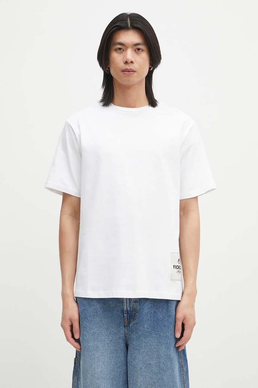 Bavlněné tričko Fiorucci Label Regular Fit T-Shirt bílá barva, s aplikací, U02SPTSH323CJ01WH01