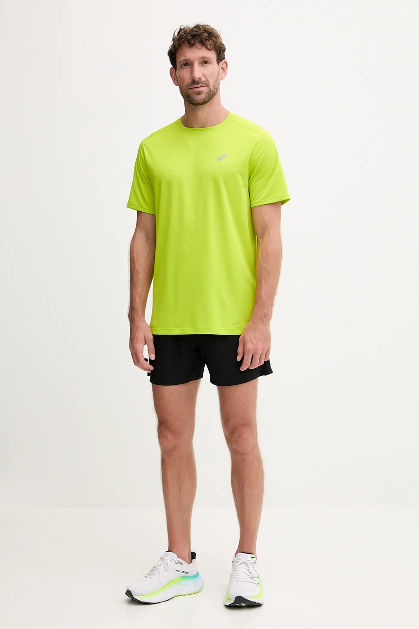 Футболка для бега Asics Core цвет синий однотонная 2011D221